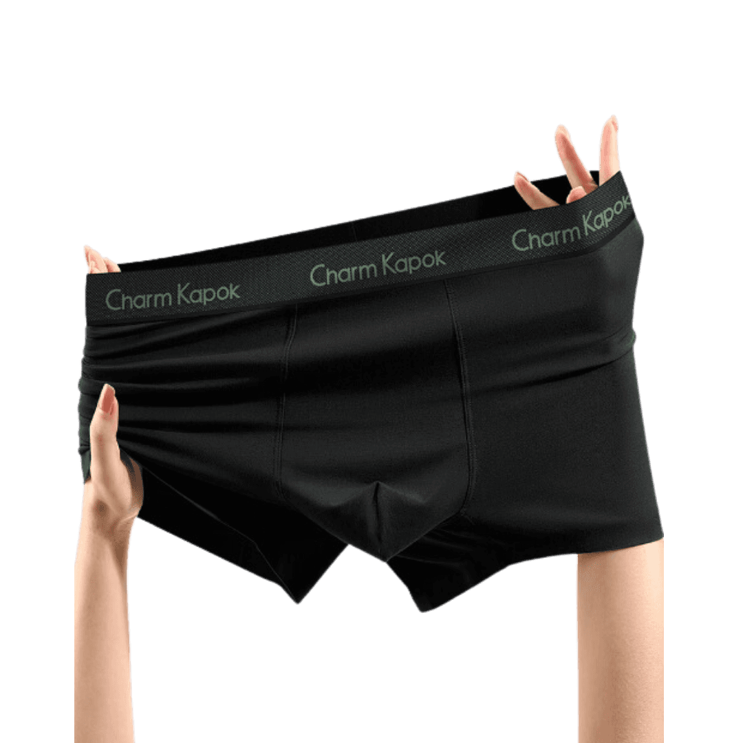 Charm Kapok Men's Silk Underwear Gray